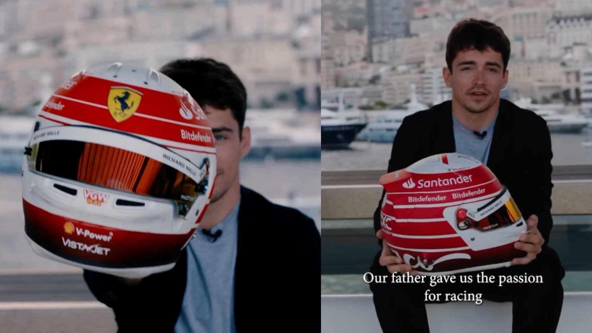 Charles e Arthur Leclerc, ecco il casco speciale per Monaco