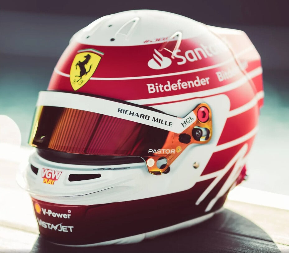 Leclerc, tuta e casco in vendita per aiutare l'Emilia Romagna