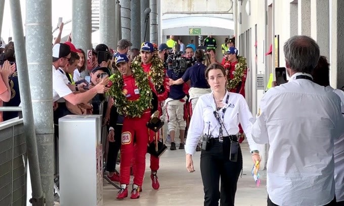 Ferrari, il podio di Le Mans