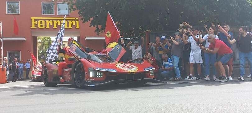 Ferrari 499P, a Maranello la parata dal sapore di Le Mans