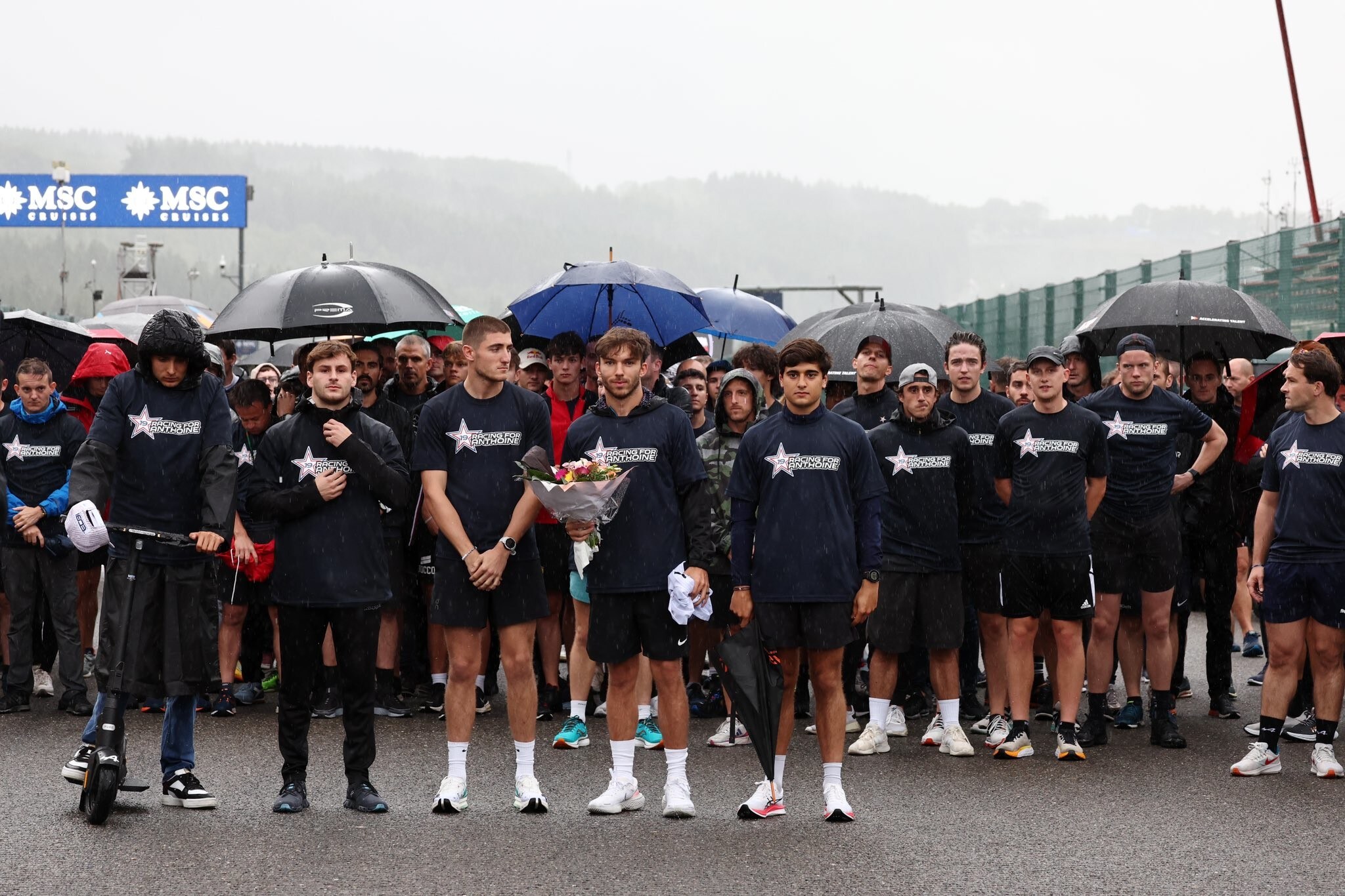 Spa, il tributo ad Anthoine Hubert e Dilano van't Hoff organizzato da Gasly