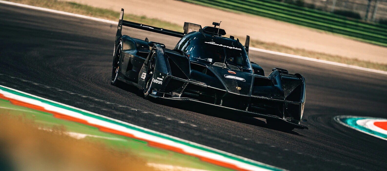 Lamborghini SC63, l'Hypercar del Toro in azione a Imola