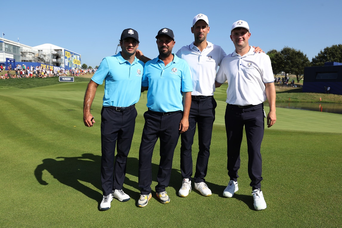 Carlos Sainz, la sfida all'All Stars Match della Ryder Cup 2023