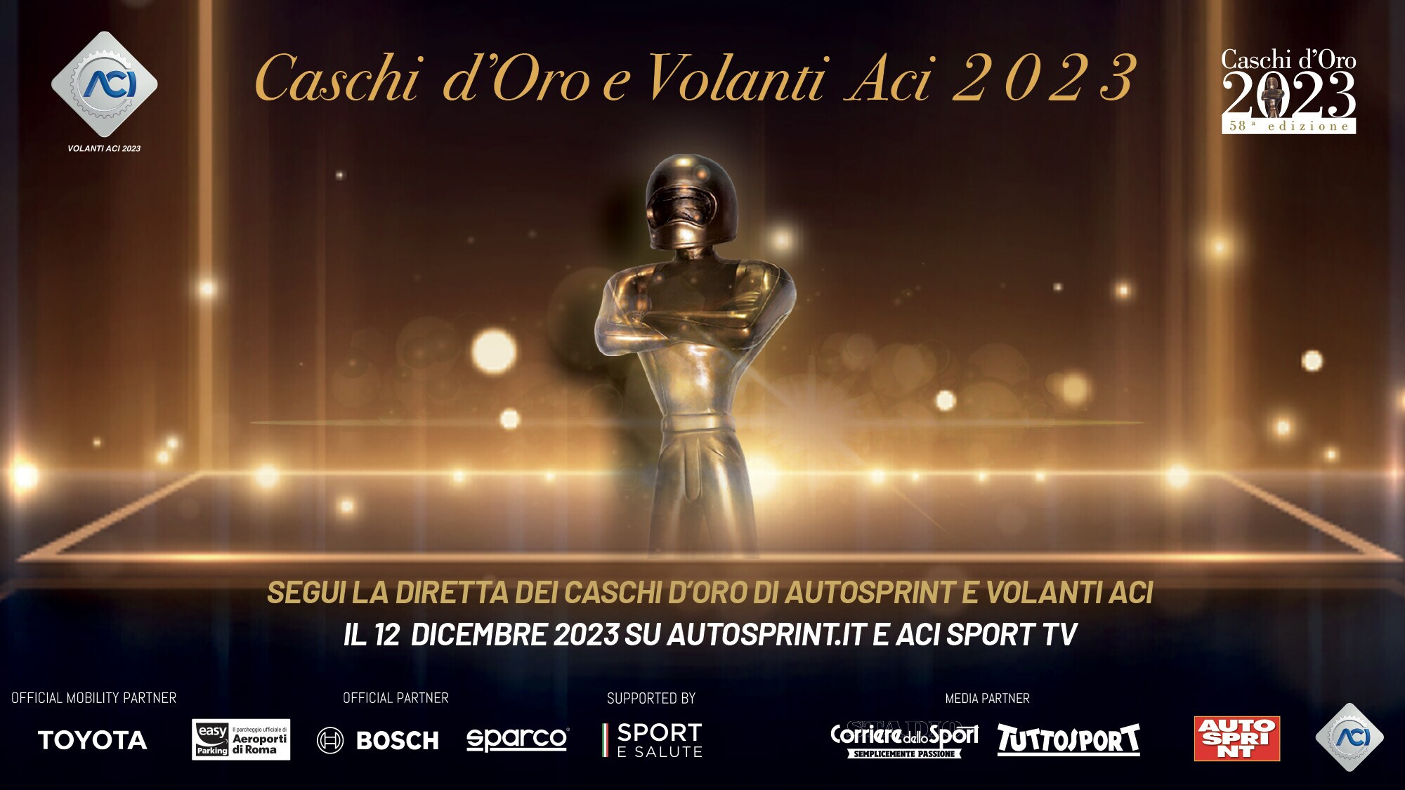 Caschi d'Oro 2023, appuntamento a Roma per gli Oscar del motorsport