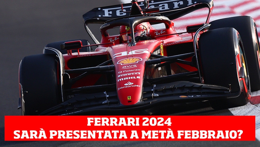 Ferrari: la presentazione della rossa 2024 il 13 febbraio?
