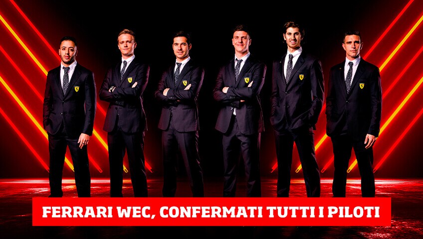 WEC, la Ferrari conferma tutti i piloti