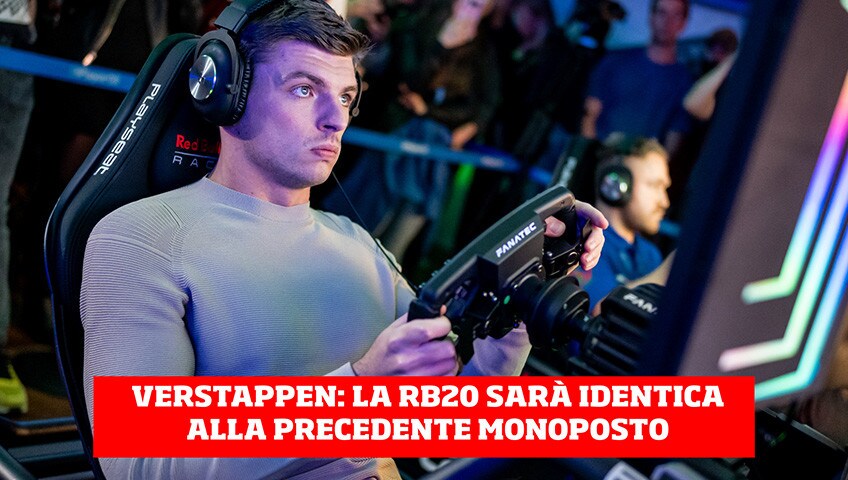 Max Verstappen anticipa la nuova RB 20