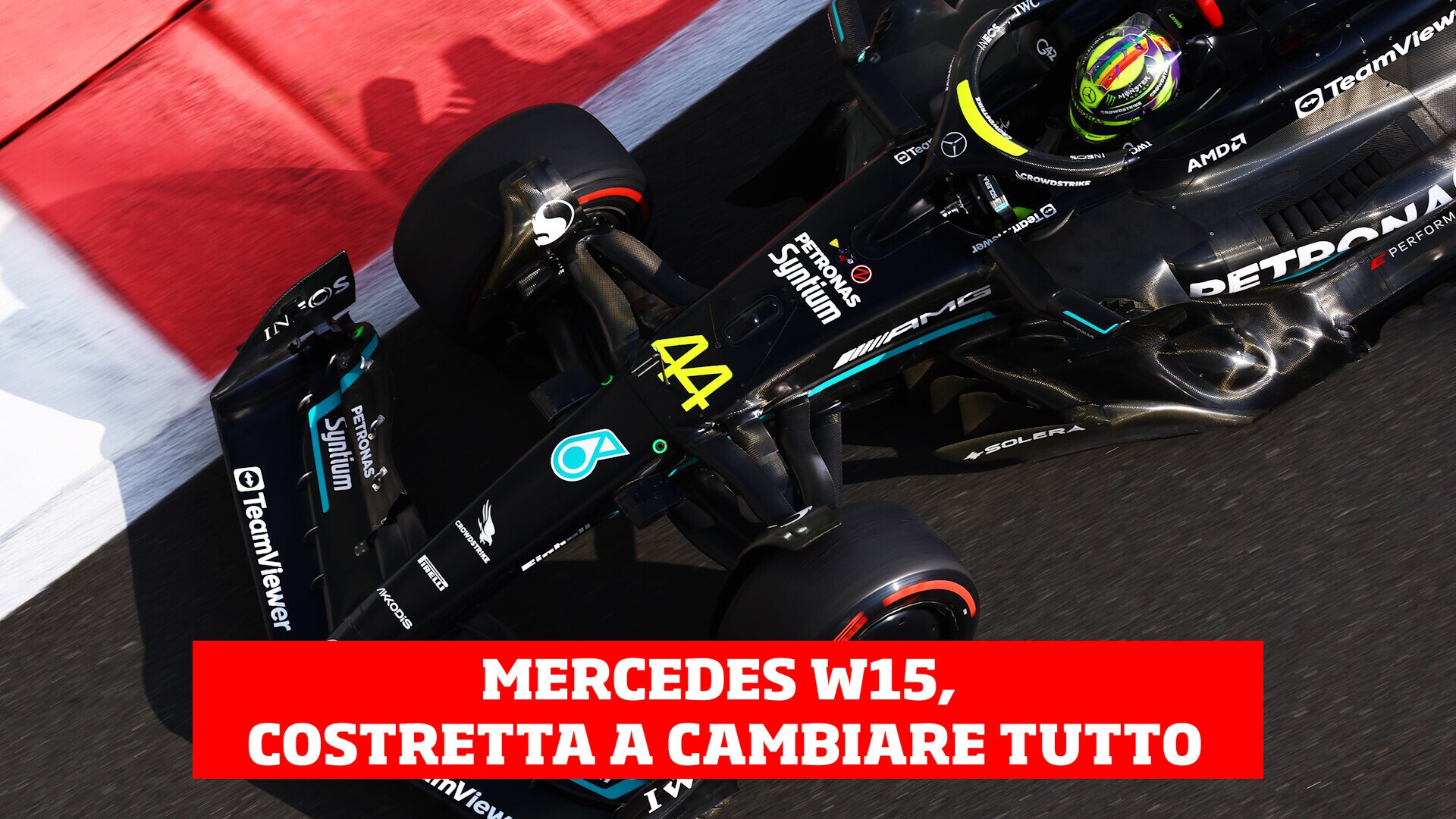 La nuova Mercedes W15 è ricca di novità
