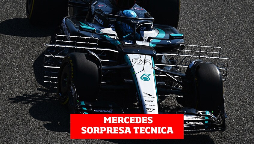 Sorpresa Mercedes: l'ala della W15 fa già discutere!
