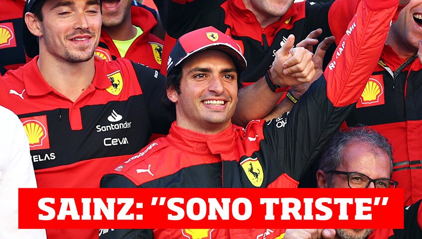 Sainz si sfoga: "Avrei voluto continuare in Ferrari"