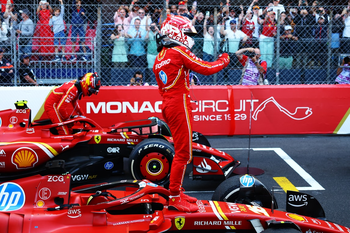 Ferrari, il trionfo di Leclerc nel GP di Monaco