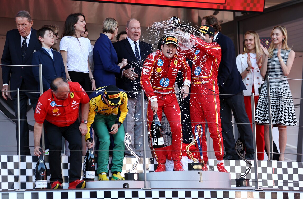 Ferrari, il trionfo di Leclerc nel GP di Monaco