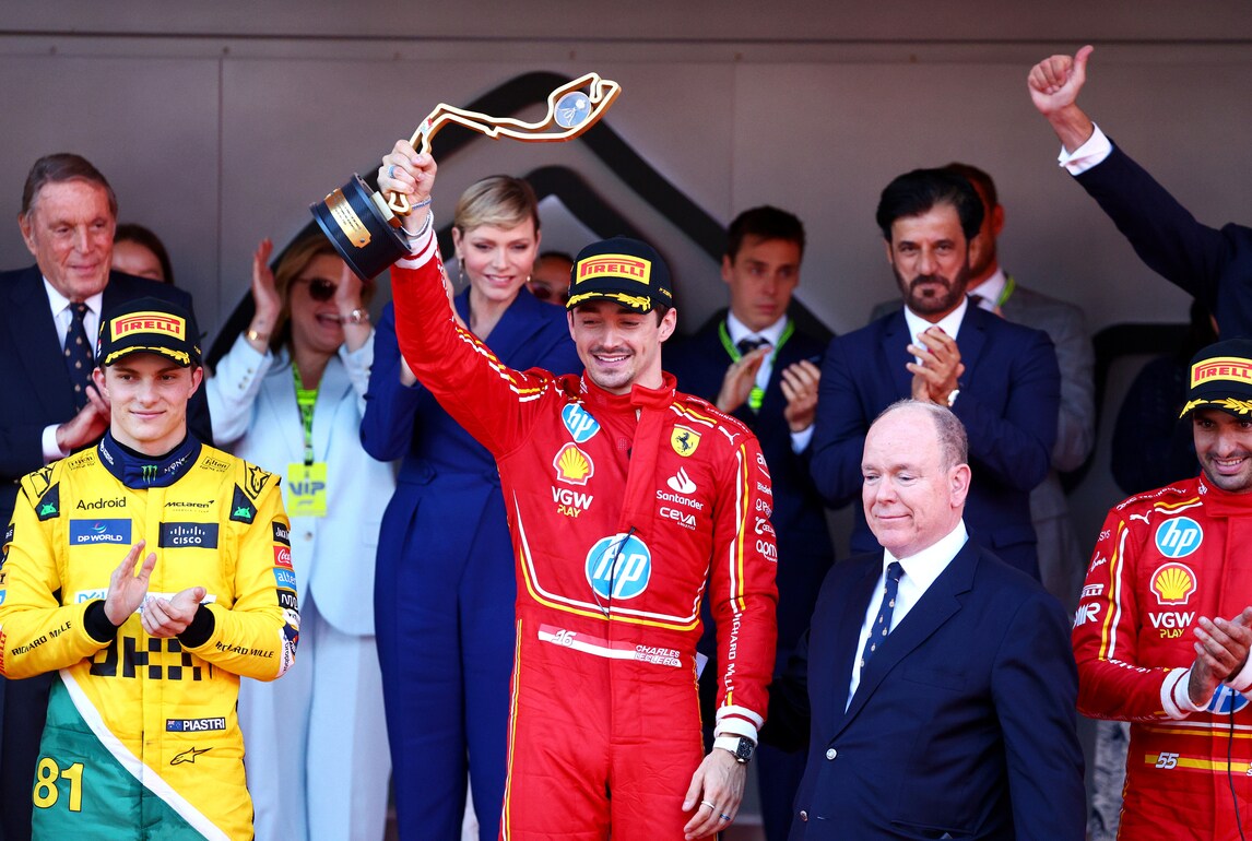 Ferrari, il trionfo di Leclerc nel GP di Monaco