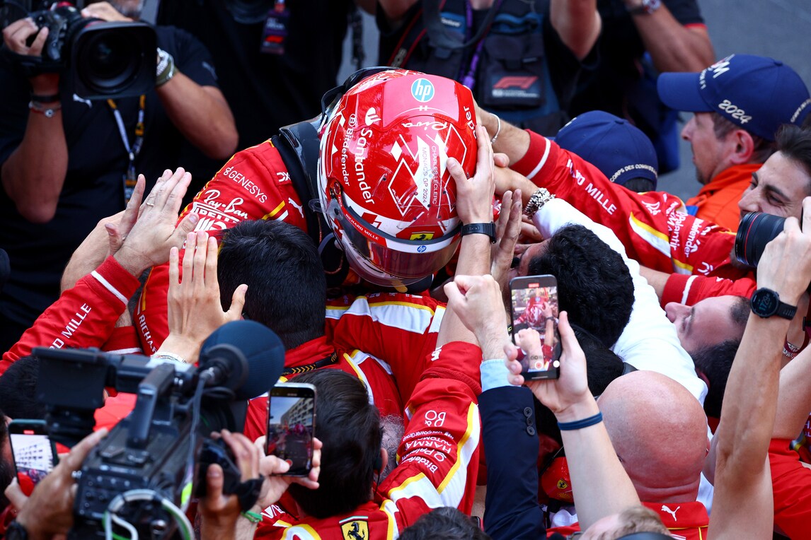Ferrari, il trionfo di Leclerc nel GP di Monaco