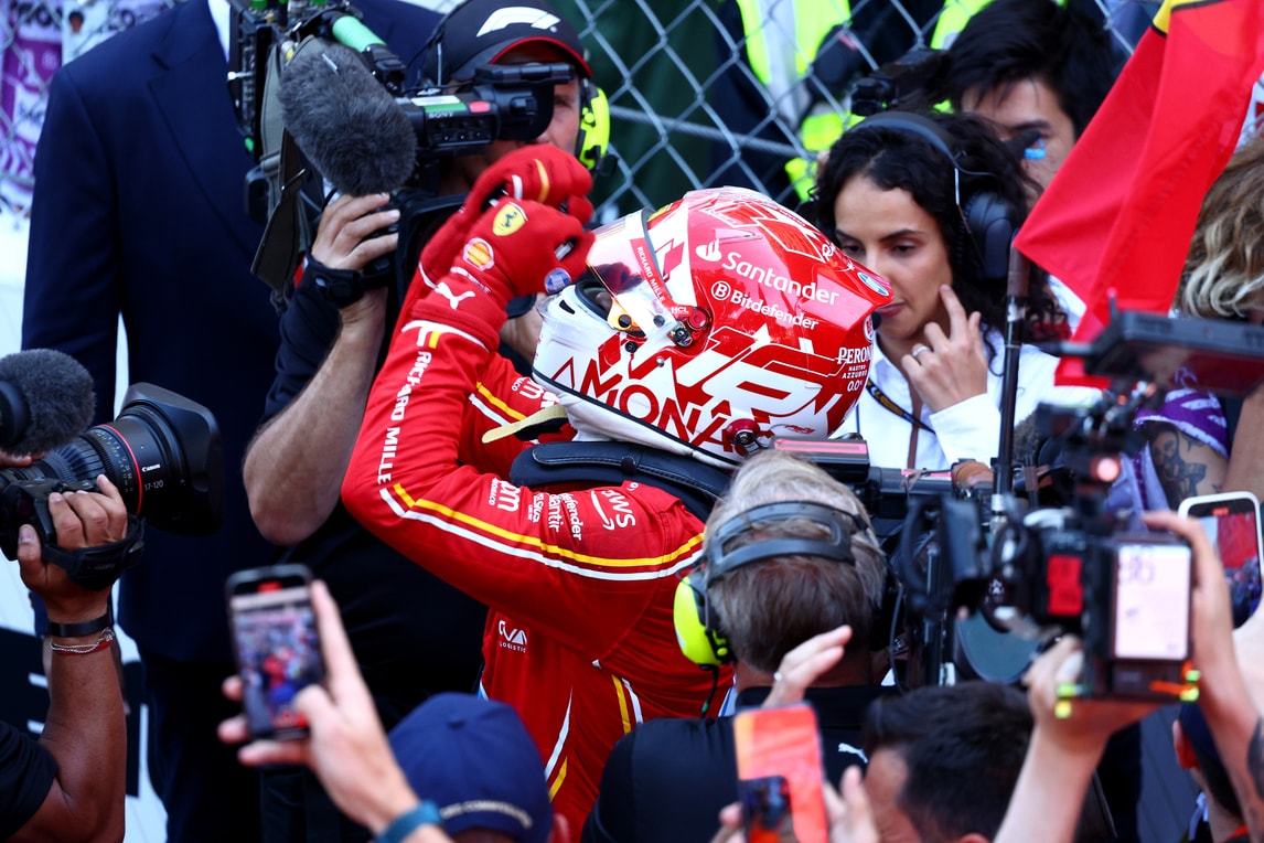 Ferrari, il trionfo di Leclerc nel GP di Monaco