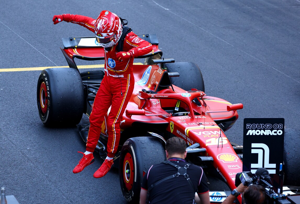 Ferrari, il trionfo di Leclerc nel GP di Monaco