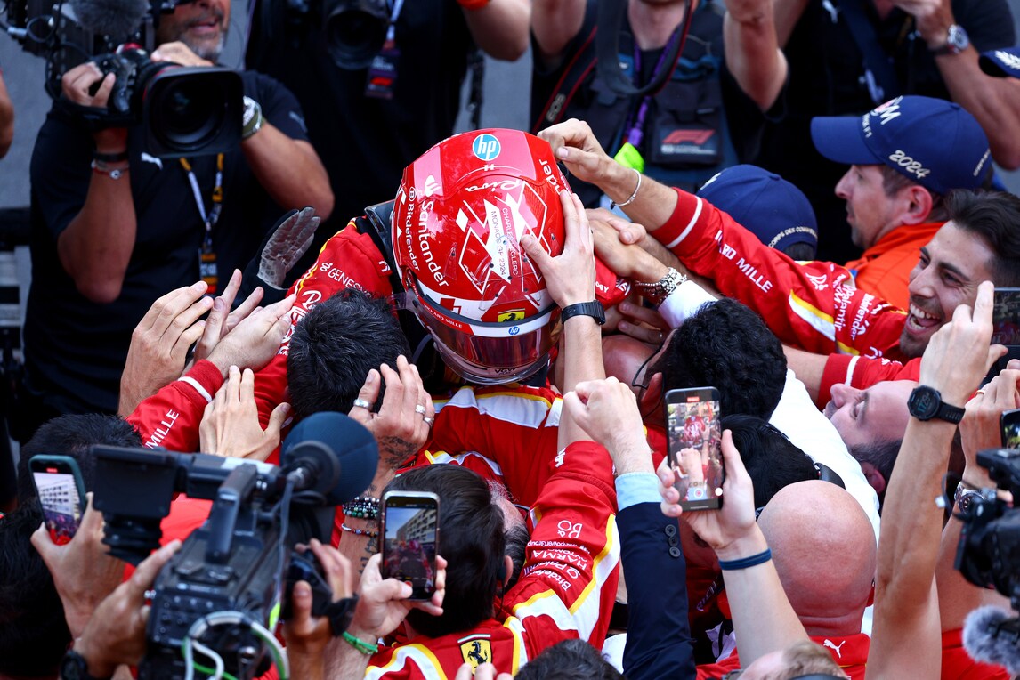 Ferrari, il trionfo di Leclerc nel GP di Monaco