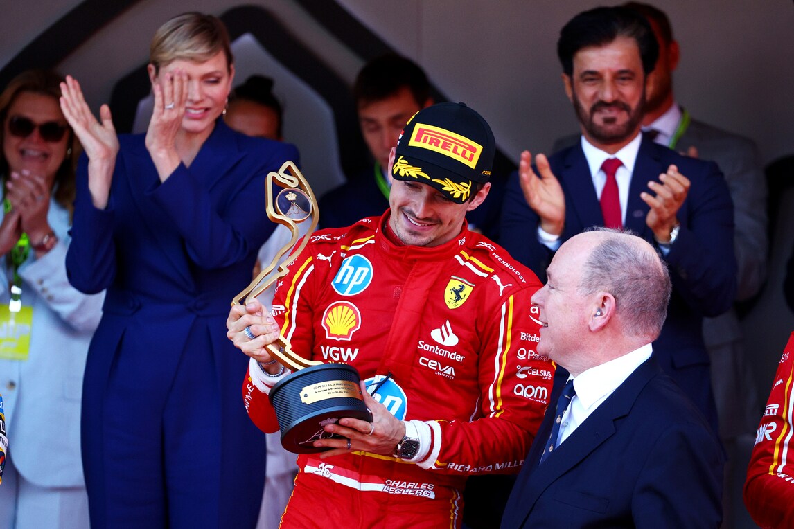 Ferrari, il trionfo di Leclerc nel GP di Monaco