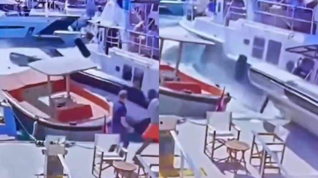 Motoscafo si schianta contro lo yacht di un pilota durante il GP di Monaco