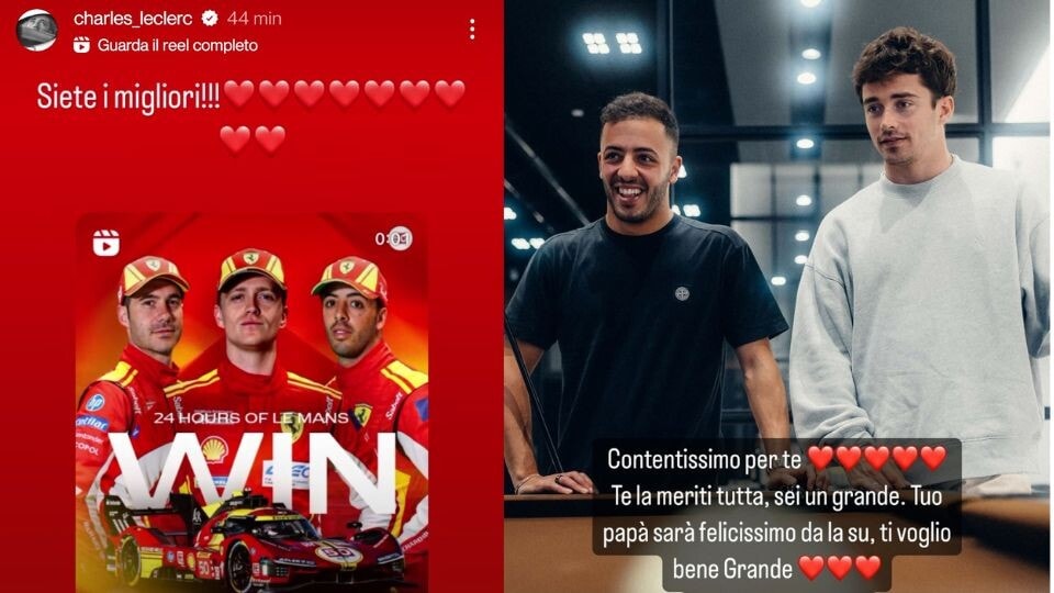 Ferrari, Leclerc fa i complimenti al team di Le Mans: "Siete i migliori"