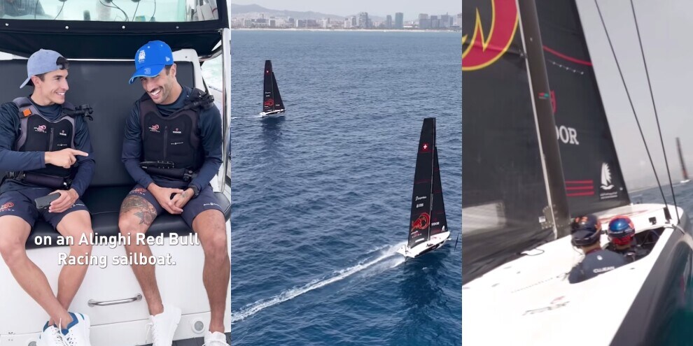 Ricciardo vs Marquez, la spettacolare gara nelle acque di Barcellona