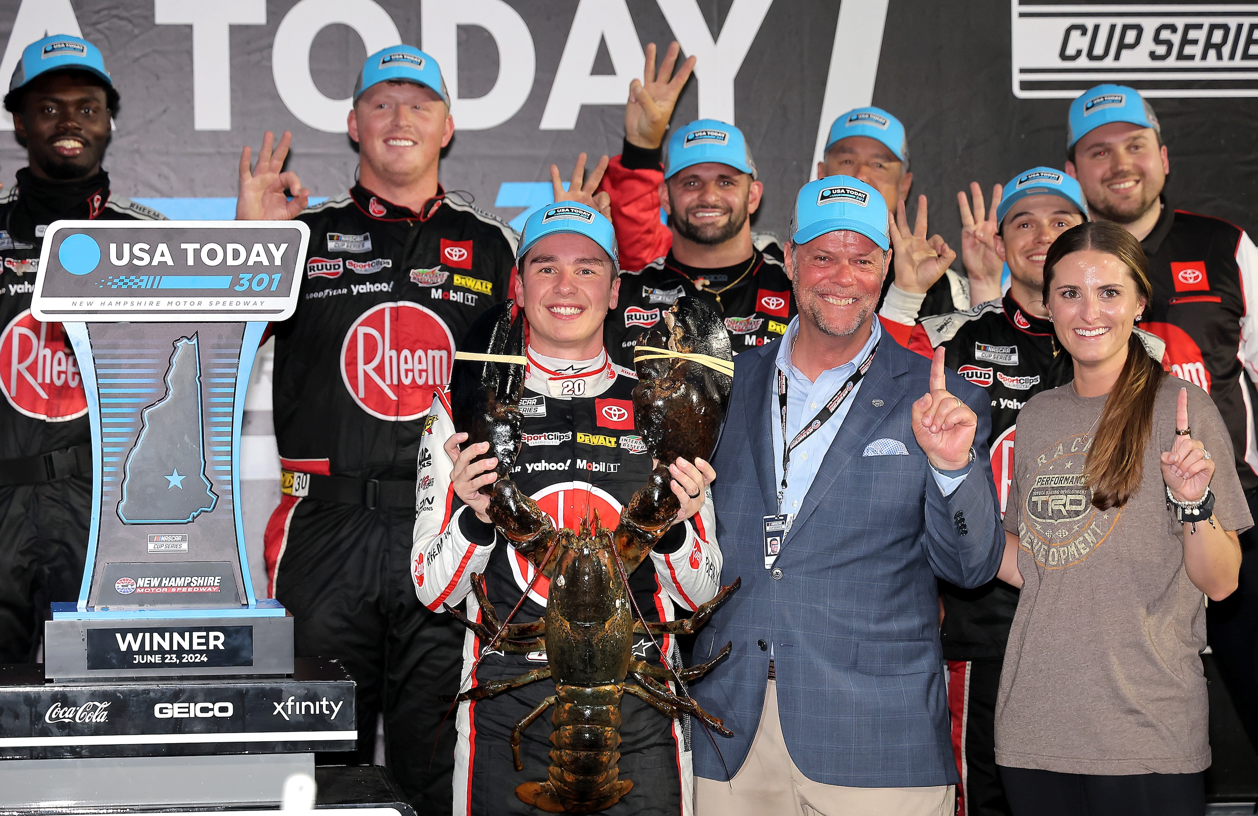 Nascar: Bell mette la terza sul bagnato in New Hampshire