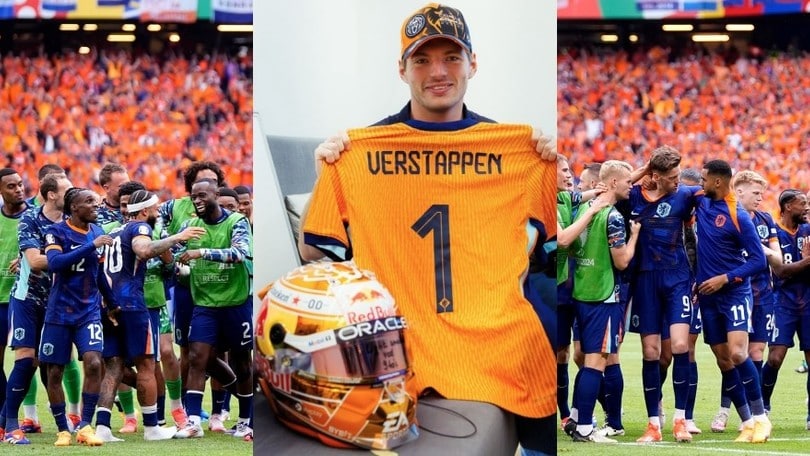 Verstappen tifoso speciale ad Euro 2024: è il numero 1 anche per l'Olanda!