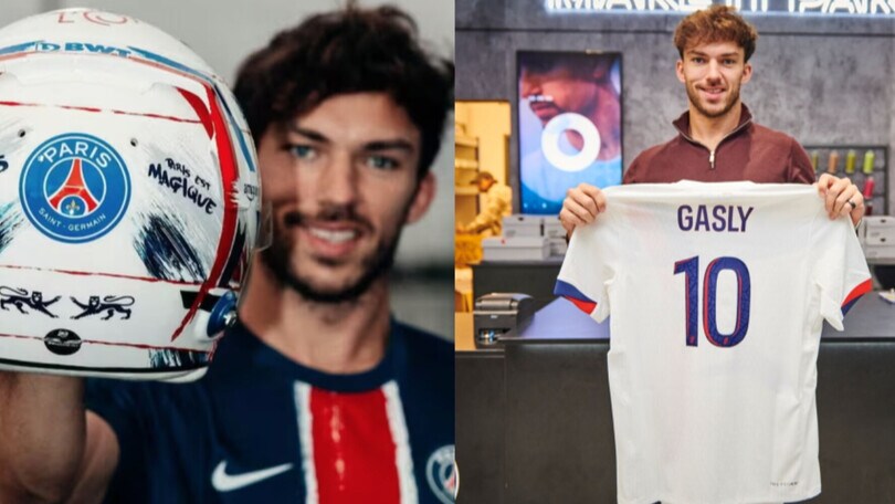 Gasly si esalta con il PSG: svelato il suo casco speciale per Silverstone