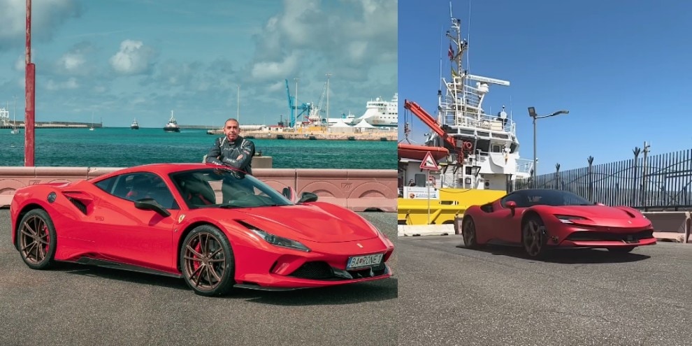 Fabio Barone sulla Ferrari SF90 a caccia del sesto record sulla portaeromobili Giuseppe Garibaldi