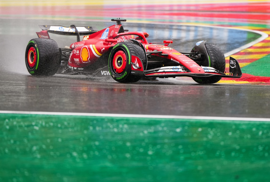 GP Belgio, le foto delle qualifiche e della pole di Leclerc
