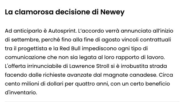 Autosprint fa il giro del mondo: la notizia esclusiva Newey-Aston Martin ripresa da tutti!