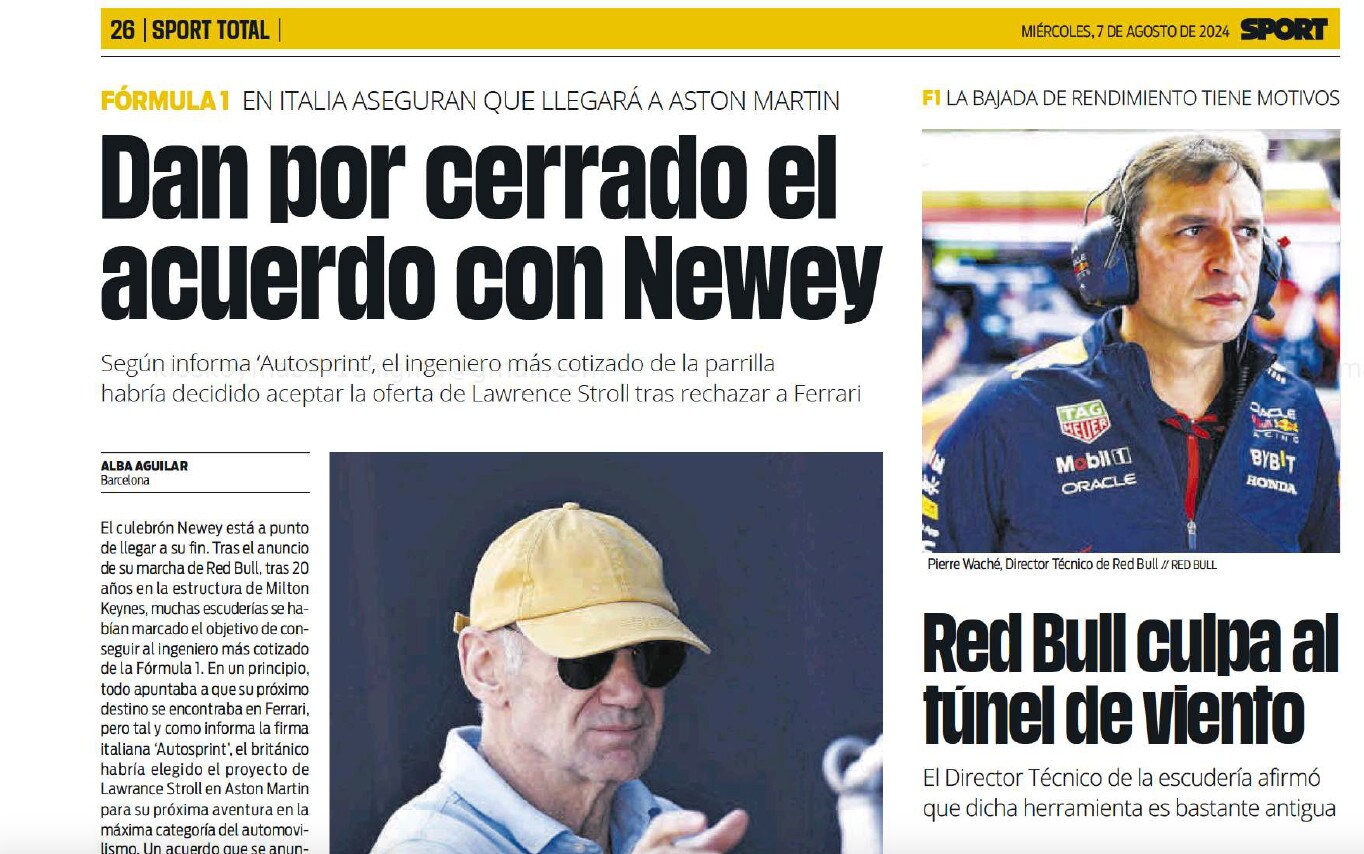 Autosprint fa il giro del mondo: la notizia esclusiva Newey-Aston Martin ripresa da tutti!