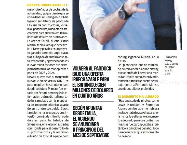 Autosprint fa il giro del mondo: la notizia esclusiva Newey-Aston Martin ripresa da tutti!