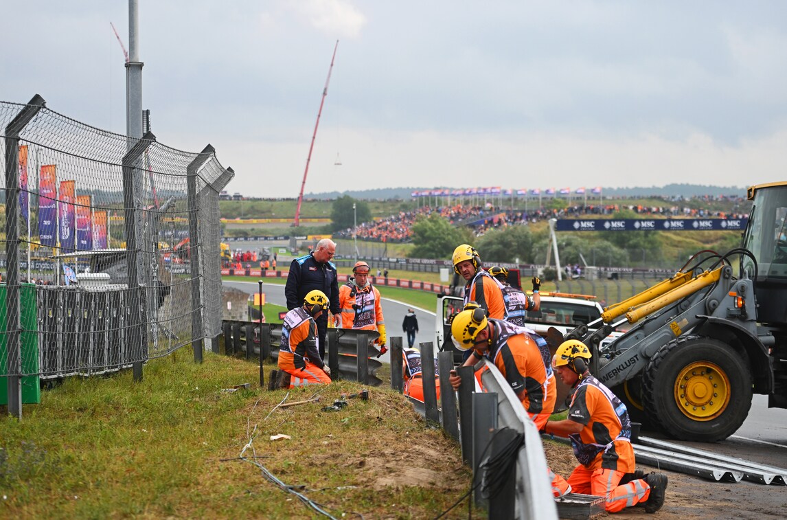 GP Olanda, violento incidente per Sargeant nelle FP3: Williams distrutta
