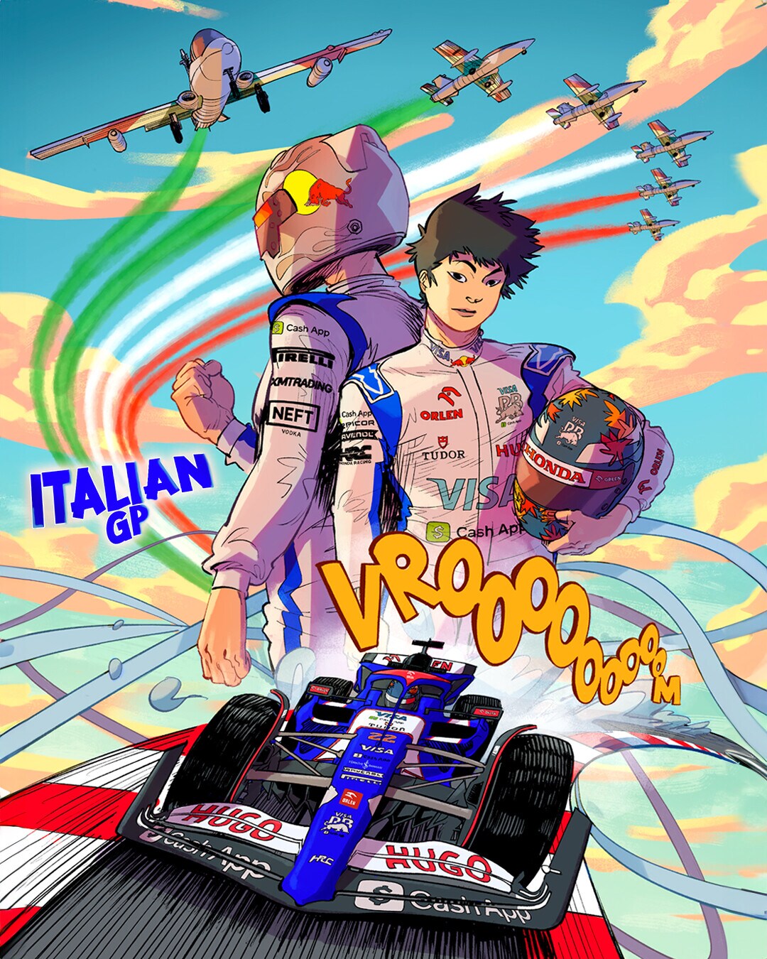 GP Monza, i team di F1 celebrano l'Italia