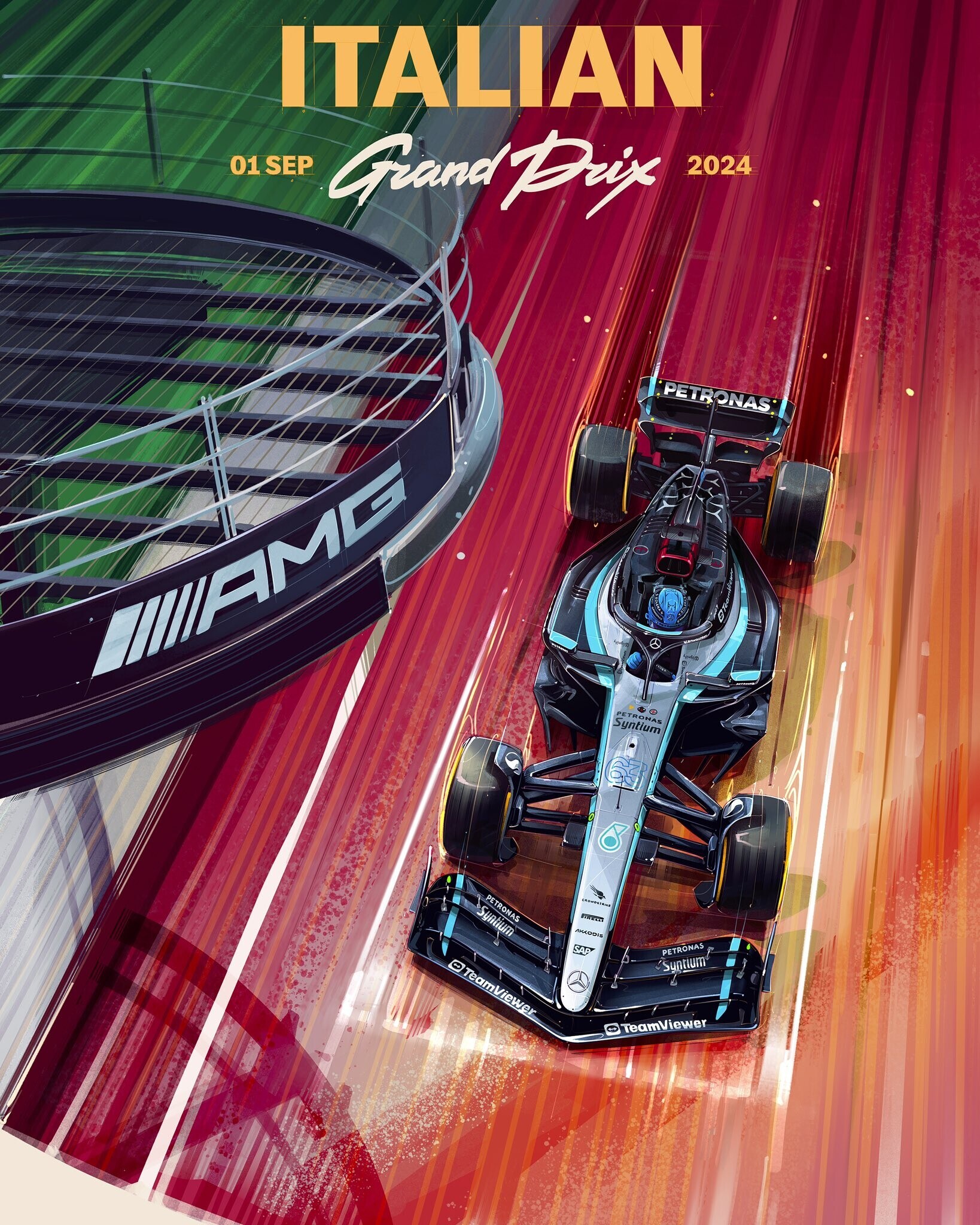 GP Monza, i team di F1 celebrano l'Italia