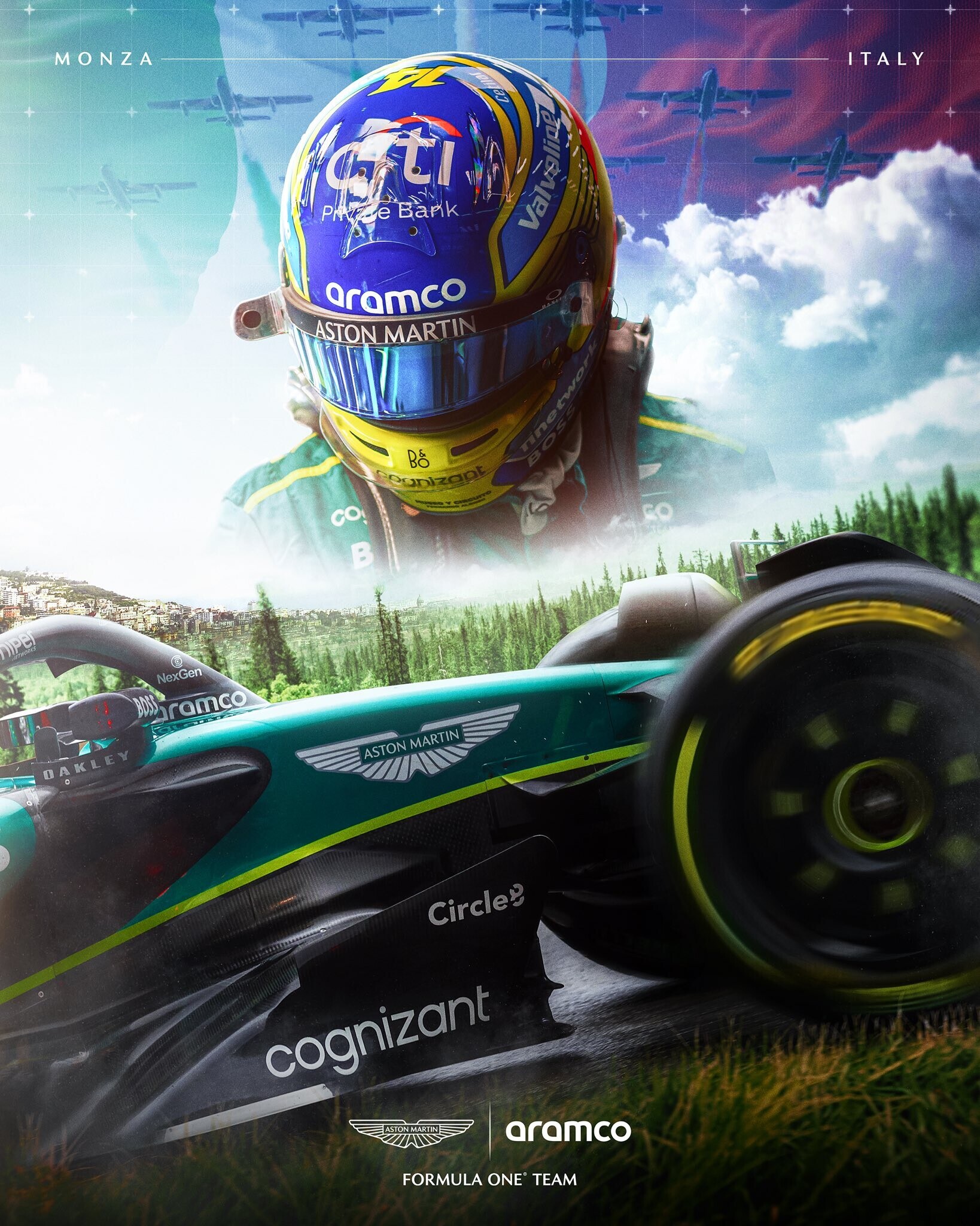 GP Monza, i team di F1 celebrano l'Italia