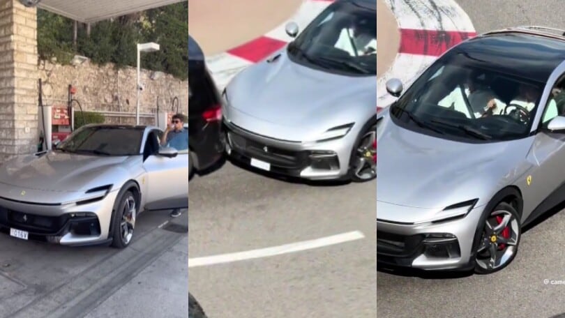 Imprevisto per Leclerc: con la Ferrari tampona un'altra auto a Monaco