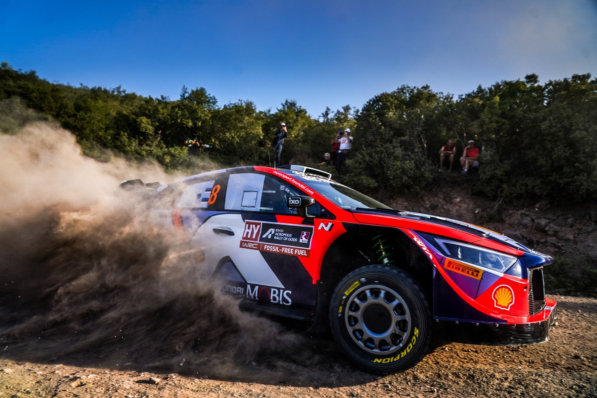 WRC Grecia, 3 Hyundai in testa all'Acropolis dopo la prima tappa