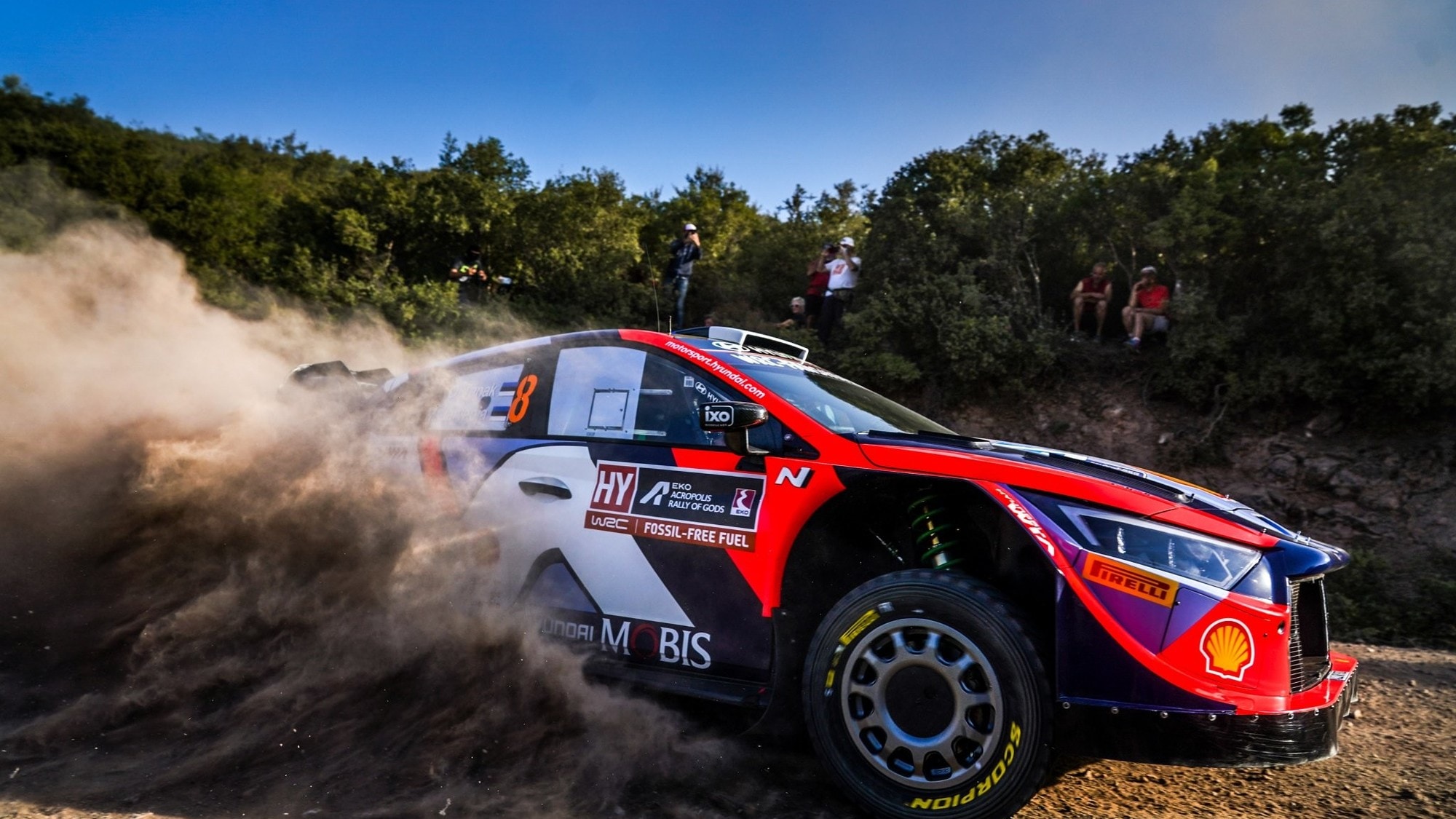 WRC Grecia, 3 Hyundai in testa all'Acropolis dopo la prima tappa
