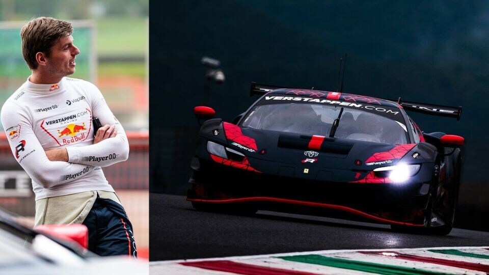 Verstappen al volante della Ferrari aspettando la F1
