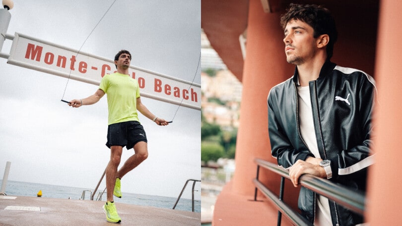 Puma, il nuovo global ambassador è il campione della Ferrari Leclerc