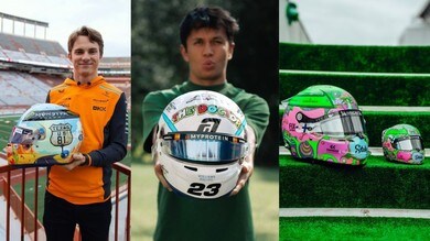 Il tributo a Valentino Rossi e gli altri caschi speciali per il GP USA