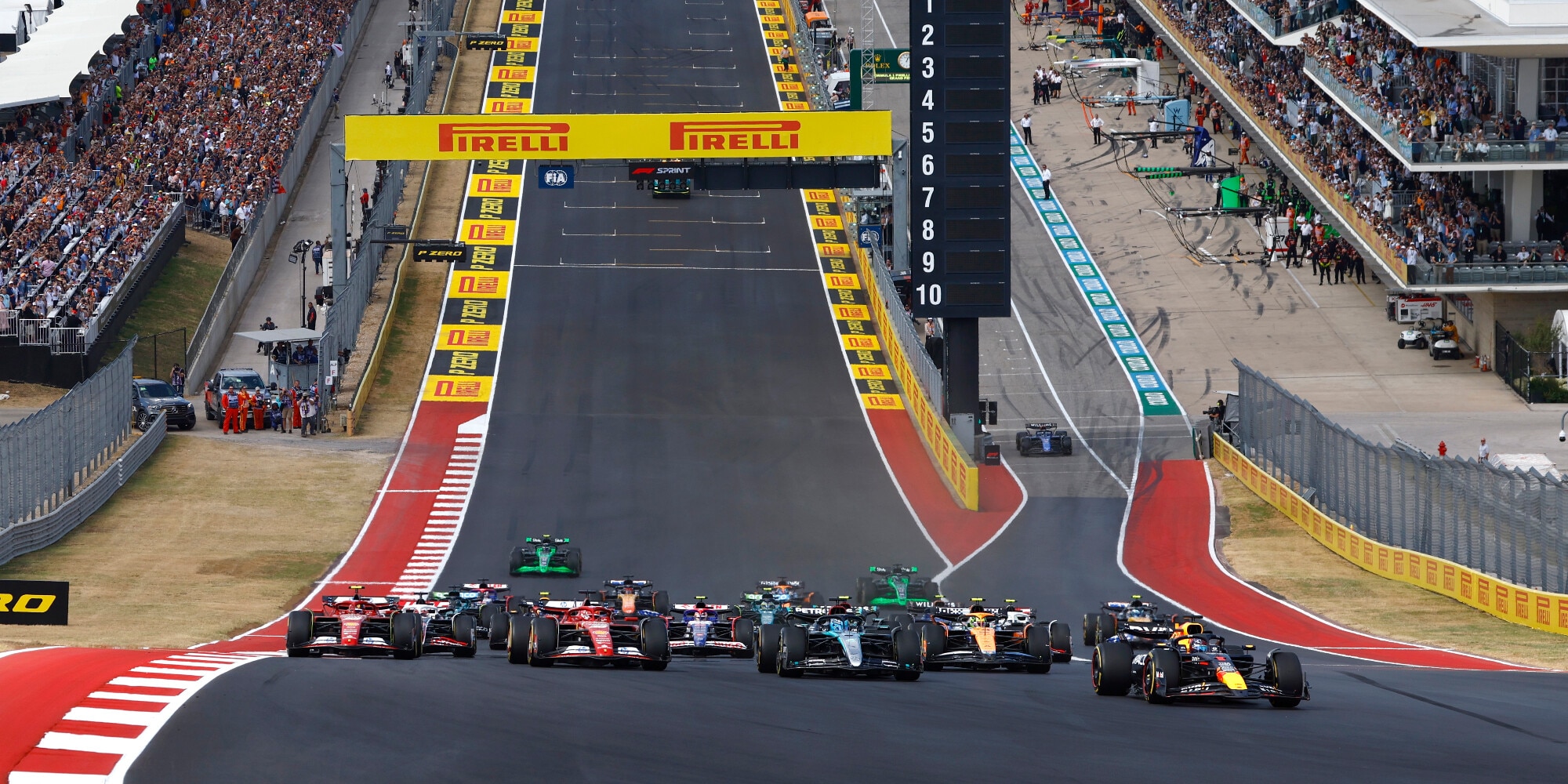 GP Usa: Verstappen vince la Gara Sprint, ma è Ferrari show con Sainz