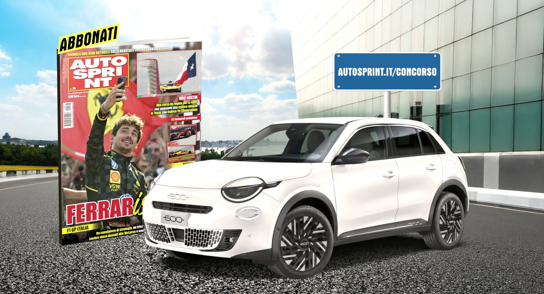 Abbonati ad Autosprint e vinci una Fiat 600 Hybrid