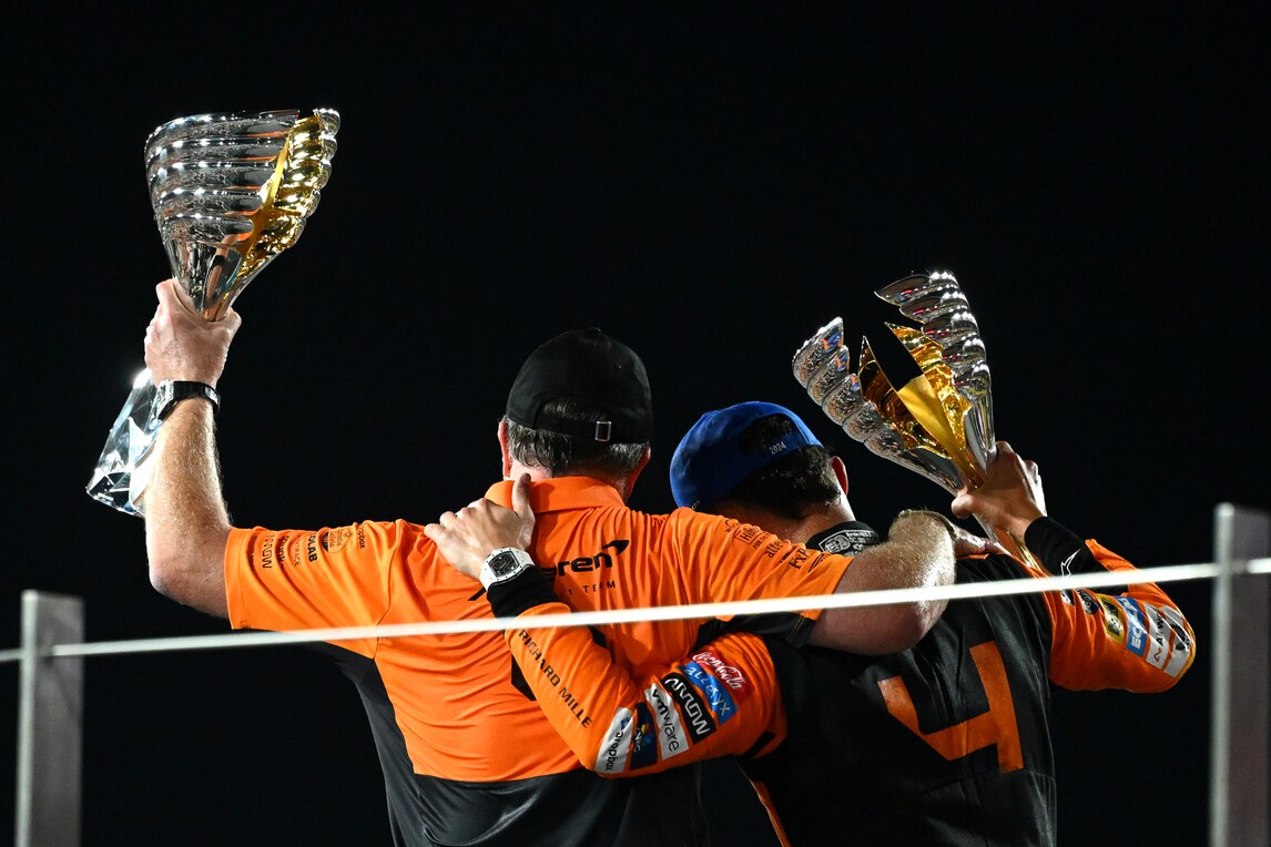 La McLaren vince il Mondiale Costruttori 2024: le foto della festa