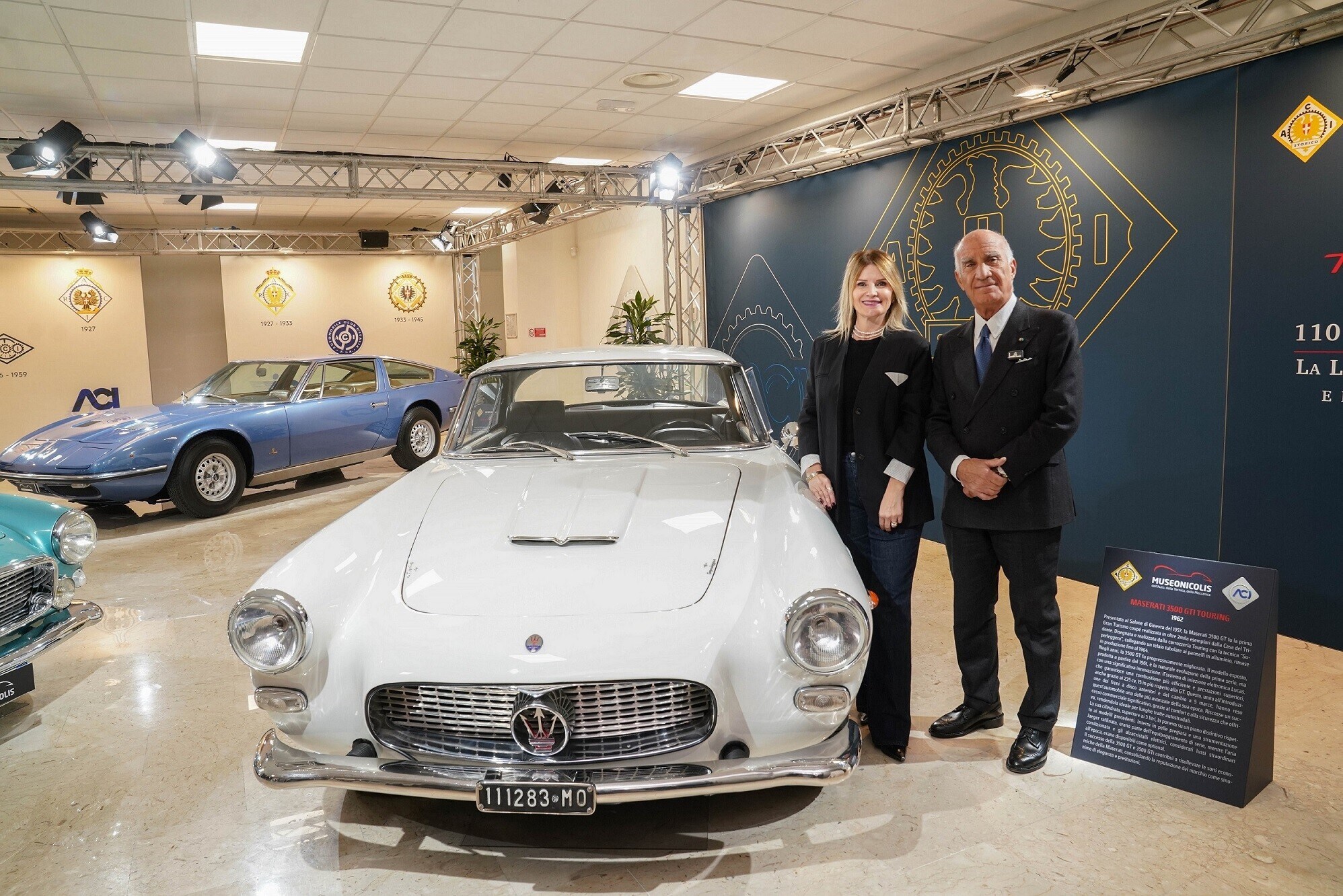 La Maserati 250F di Juan Manuel Fangio arriva a Roma dal Museo Nicolis