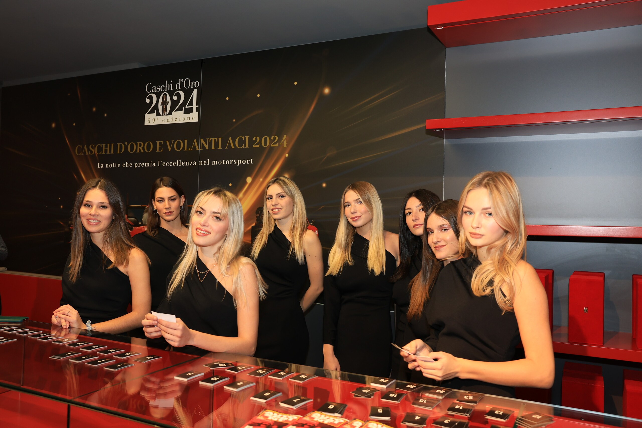 Caschi d'Oro 2024 e Volanti ACI, le bellezze della serata