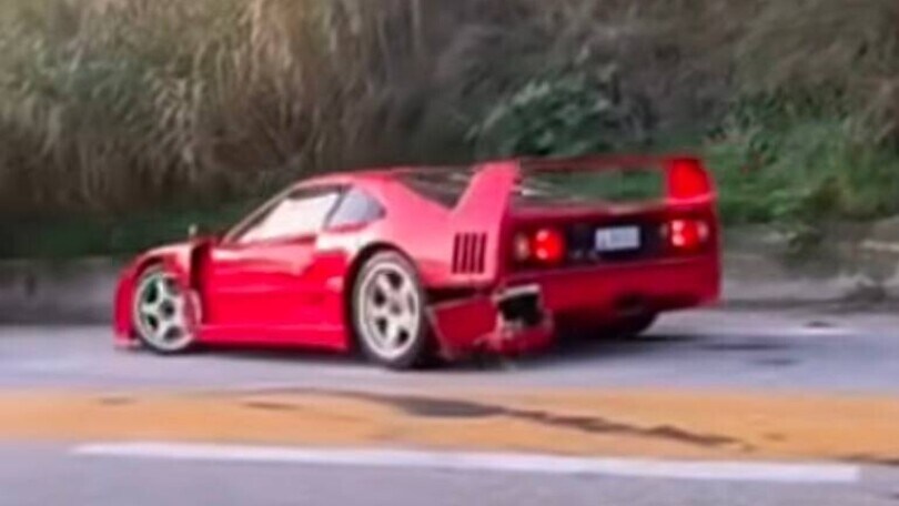 Brutto rientro dalle vacanze per Norris: incidente per la sua Ferrari F40