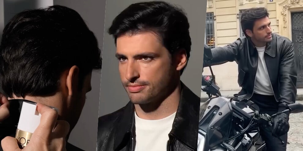 Cosa ci fa Carlos Sainz in moto tra le vie di Parigi?